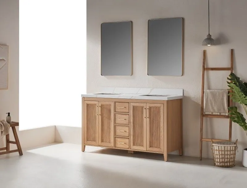 Sunflower28060D-LC Classical Antique Farmhouse Rustic Washroom Vanity