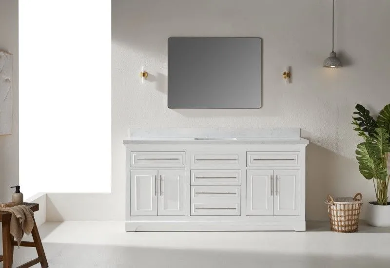 Iris21072S-WH Special Design Solid Wood Vanity
