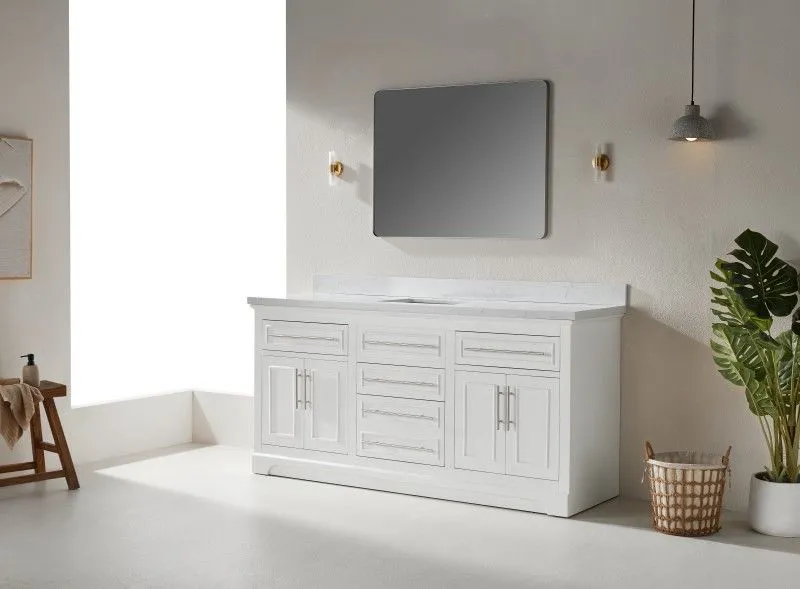 Iris21072S-WH Special Design Solid Wood Vanity