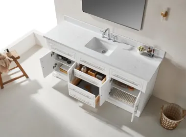 Iris21072S-WH Special Design Solid Wood Vanity
