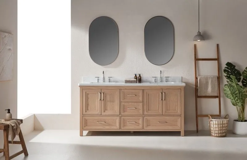 Rose7072DS-WO Double Shaker Freestanding Vanity