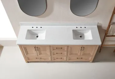 Rose7072DS-WO Double Shaker Freestanding Vanity