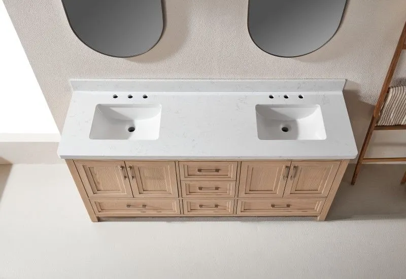 Rose7072DS-WO Double Shaker Freestanding Vanity
