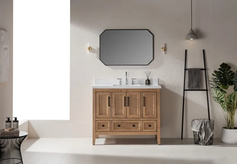 Sunflower20042-LC Classical Antique Farmhouse Rustic Washroom Vanity