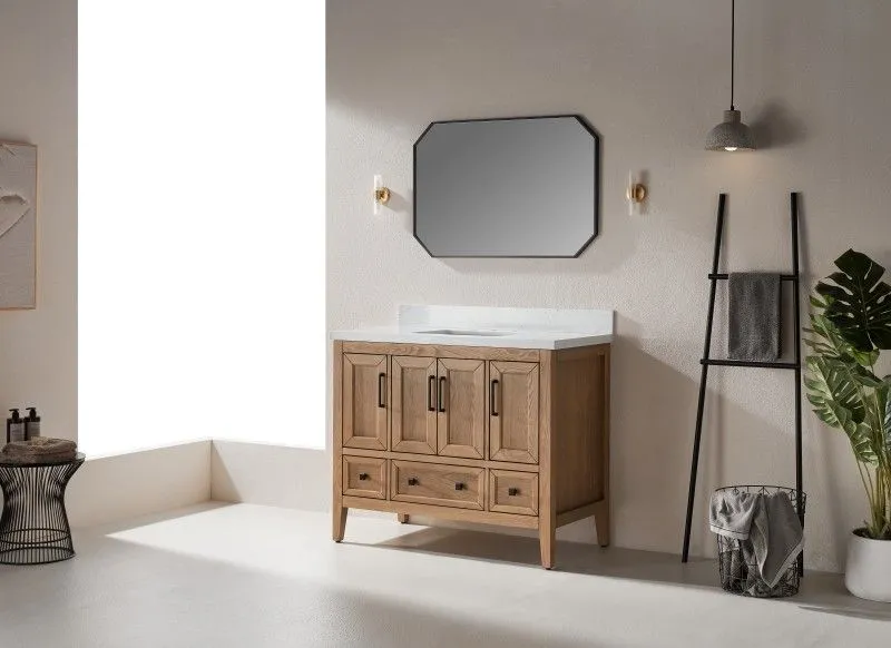 Sunflower20042-LC Classical Antique Farmhouse Rustic Washroom Vanity