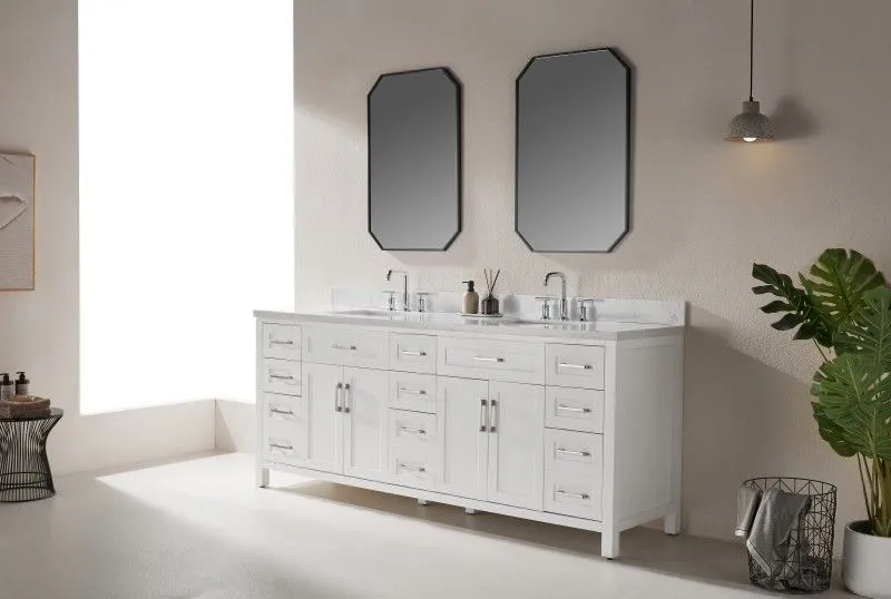 Rose3084-WH New Design Solidwood Freestanding Vietnam Vanity