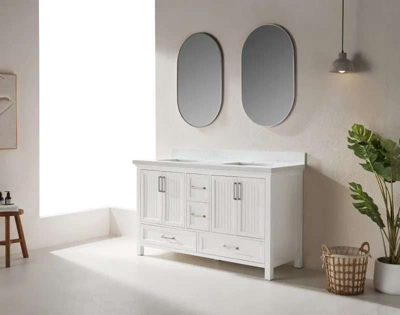 Rose7060-WH Freestanding Vanity