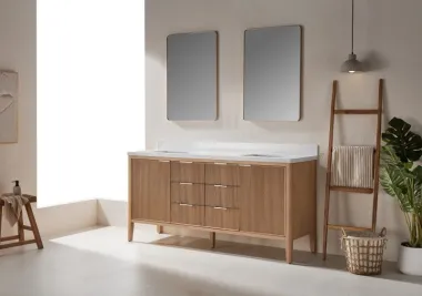 Tulip13072-WO New Designs Bathroom Cabinet