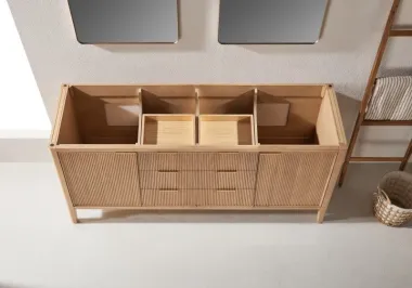 Tulip13072-WO New Designs Bathroom Cabinet